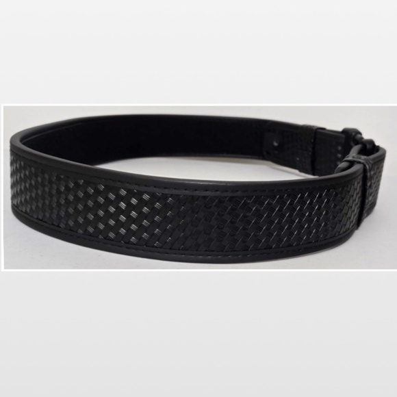 New Tactical Belt Black Mens Medium Heavy Duty Leather Quick Release Buckle NWT - Picture 6 of 15